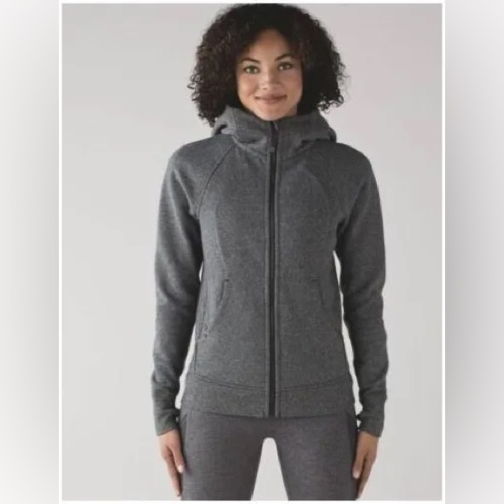Lululemon Grey Scuba Hoodie Full Zip